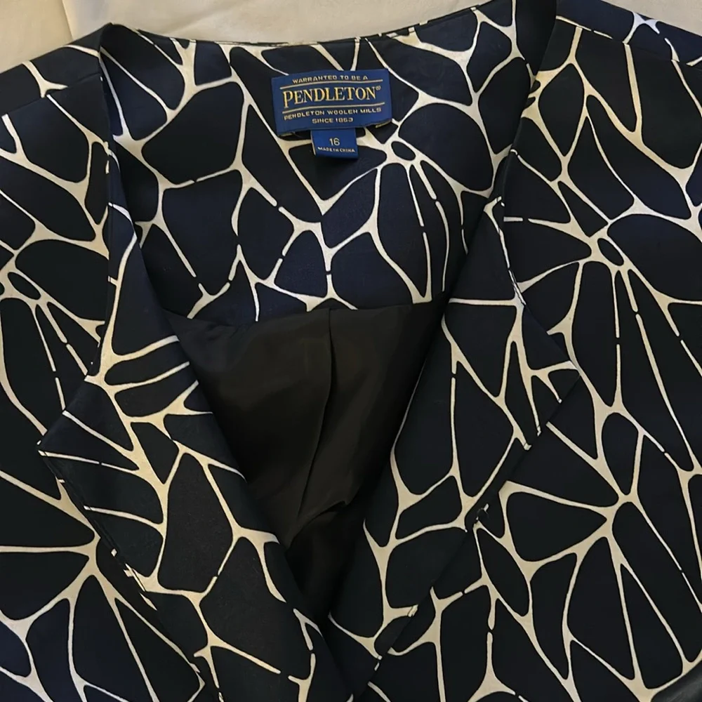 Pendleton Silk Jacket Size 16 - Picture 4 of 6